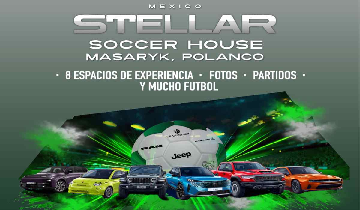 Stellantis México abrió las puertas de Stellar Soccer House, un espacio temporal en Polanco que busca acercar a los aficionados al futbol mediante experiencias interactivas y actividades familiares.