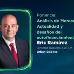 Eric Ramírez, Director Regional LATAM de Urban Science, durante su ponencia “Análisis de Mercado – Actualidad y desafíos del autofinanciamiento” en el 4° Foro de Autofinanciamiento AMDA 2026.