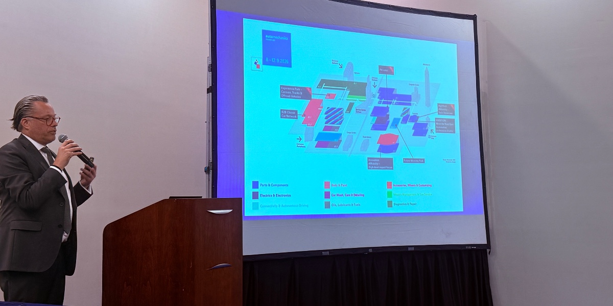 Olaf Musshoff, director de Automechanika Frankfurt, presenta la edición de la feria 2026 en el marco de INA PAACE Automechanika México.