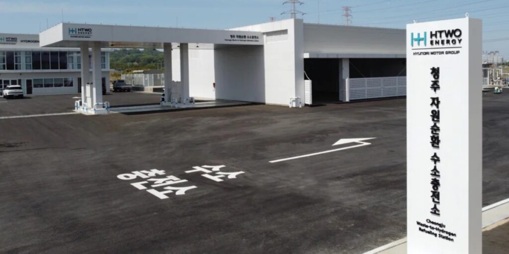 La planta de hidrógeno de Hyundai producirá unos 500 kilos de biocombustible diarios.