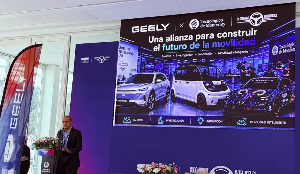 Jorge de Jesús Lozoya Santos presenta la alianza entre Geely y el Tecnológico de Monterrey