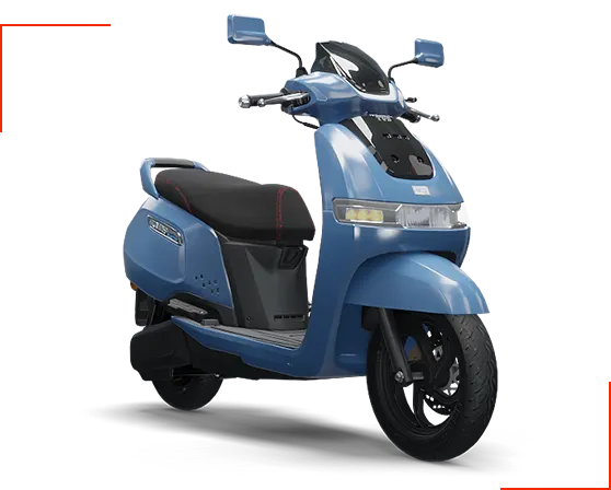TVS iQube es el más recientemente lanzamiento de TVS en México; se trata de una motoneta eléctrica capaz de alcanzar los 40 km/hr.