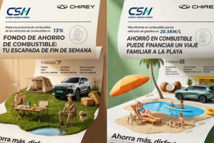 CHERY destacó las capacidades de su tecnología CSH Super Hybrid, diseñada para ofrecer más de 1,200 kilómetros de autonomía combinada y una conducción eficiente para viajes de larga distancia.