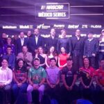 Pilotos y representantes durante la presentación de NASCAR México Series