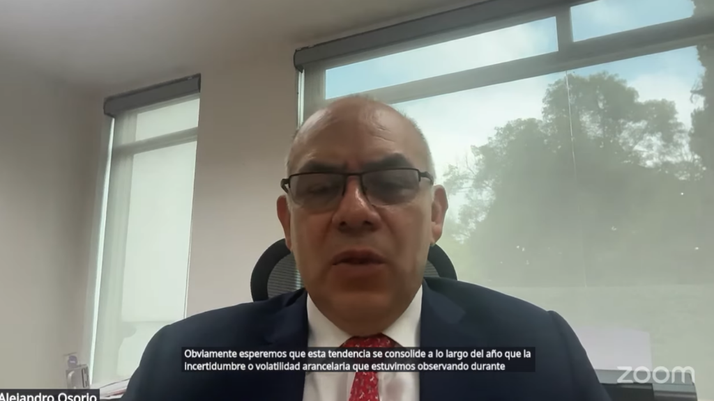 Alejandro Osorio, director de comunicación de ANPACT, durante la presentación del reporte de julio 2026. 