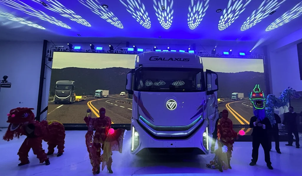 Tractocamión FOTON Galaxus durante la Caravana Galaxus 2026 en XIAN Motors Guadalajara