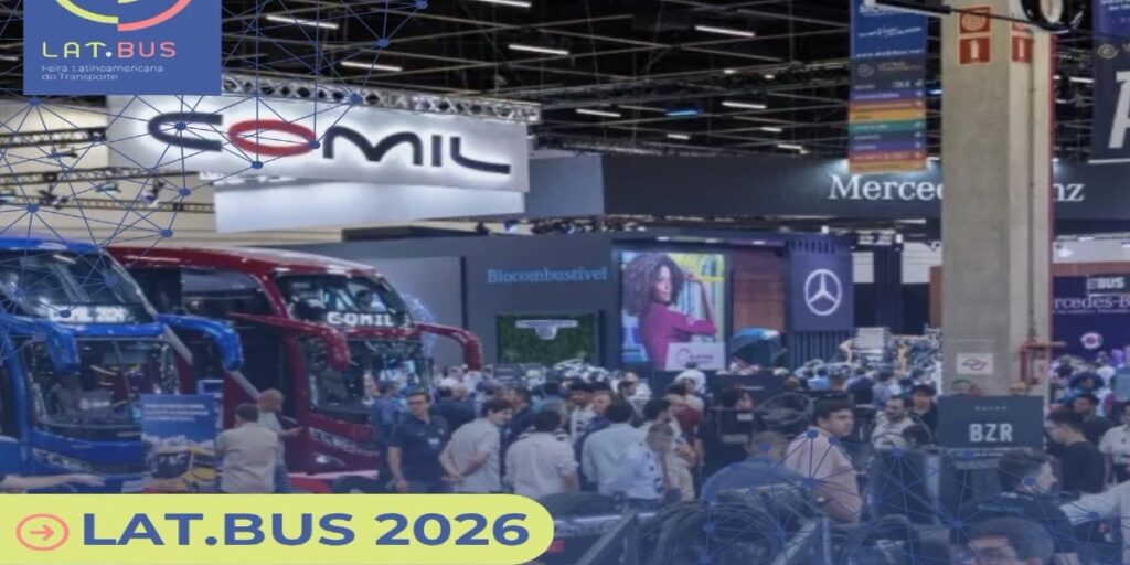 Lat Bus 2026 reunirá a más de 150 ponentes y miles de visitantes en la feria de autobuses más grande Brasil.
