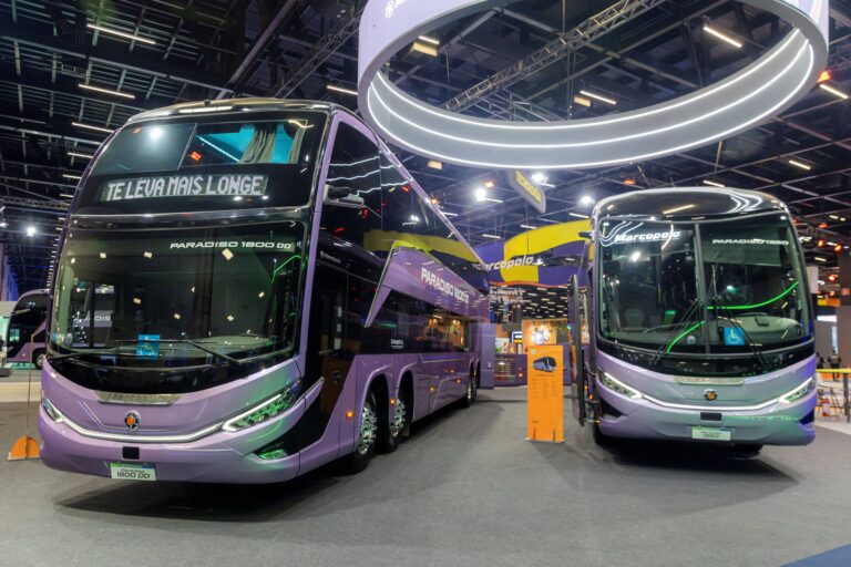 Marcopolo comercializa 300 autobuses en Lat Bus 2026