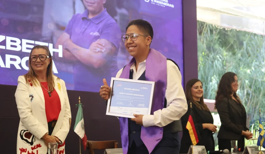 Lizbeth García Hernández, graduada de Técnicas e Ingenieras del Futuro Scania