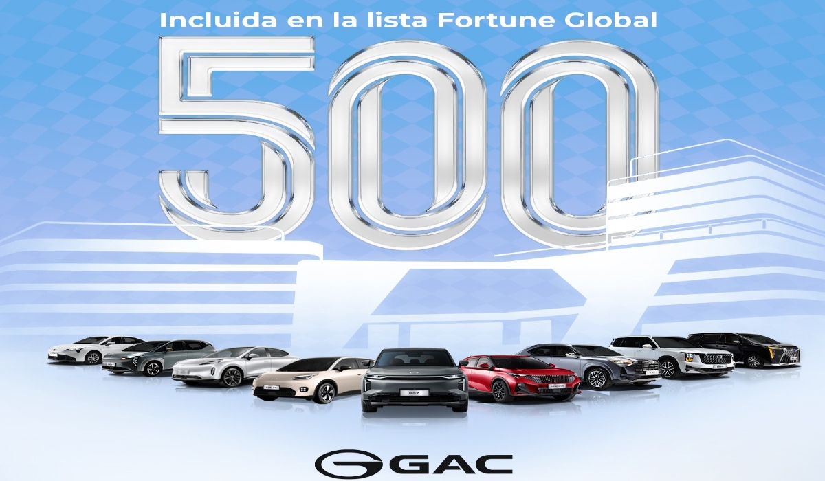 GAC Motor incluida en la lista Fortune Global 500 con su gama de vehículos