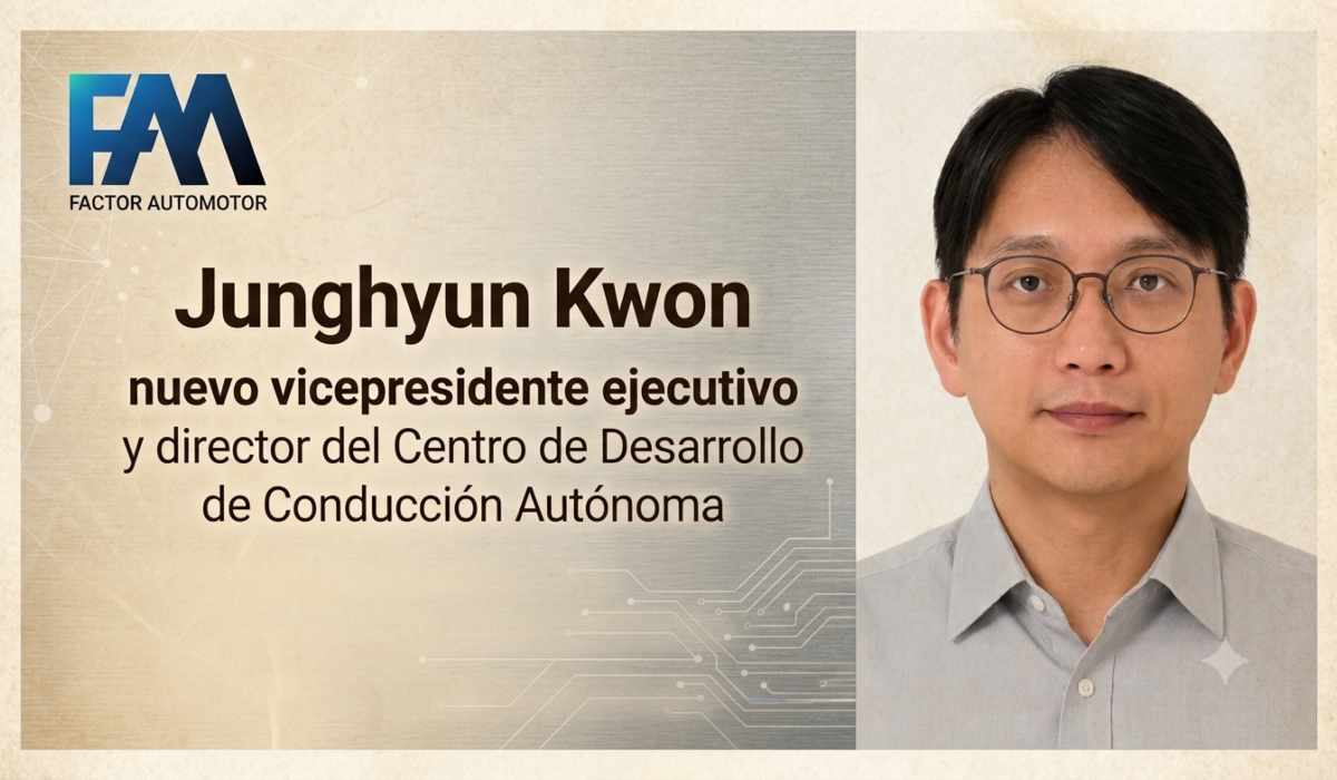 Junghyun Kwon fue nombrado nuevo vicepresidente ejecutivo y director del Centro de Desarrollo de Conducción Autónoma.