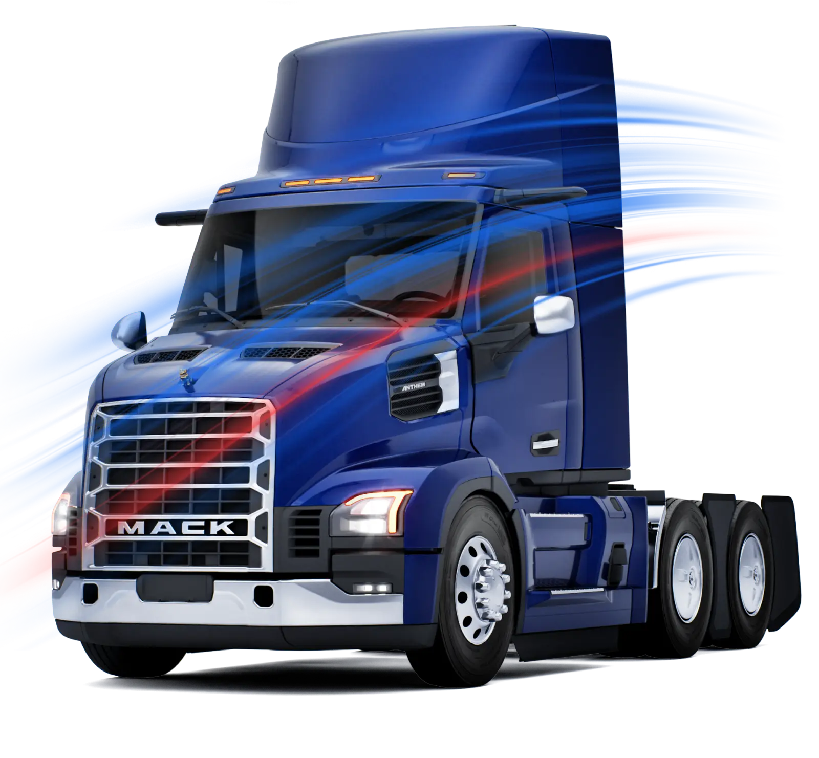Mack Anthem en carretera