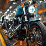 Linea de ensamble de motocicletas en una fabrica en Mexico, representando el crecimiento de las exportaciones y la capacidad productiva del pais.