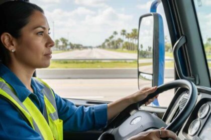 Las conductoras profesionales con licencia CDL representan el 10.5 % de la plantilla en medianas empresas de transporte por carretera.