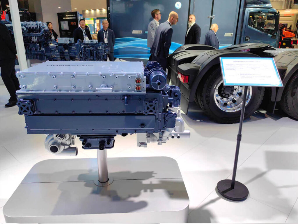 En IAA TransportatIOn 2026, Dongfeng también presentó su nuevo sistema de pilas de hidrógeno.