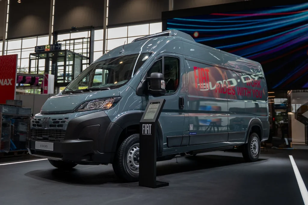 Ducato de FIAT está pensada para el transporte de mercancías.