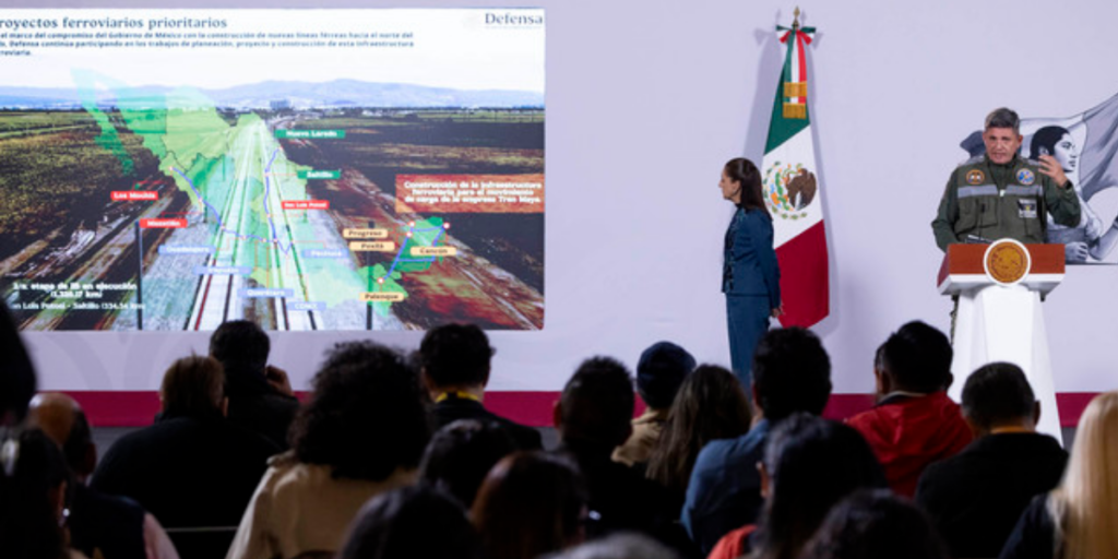 Sheinbaum construye trenes de pasajeros y carga en México