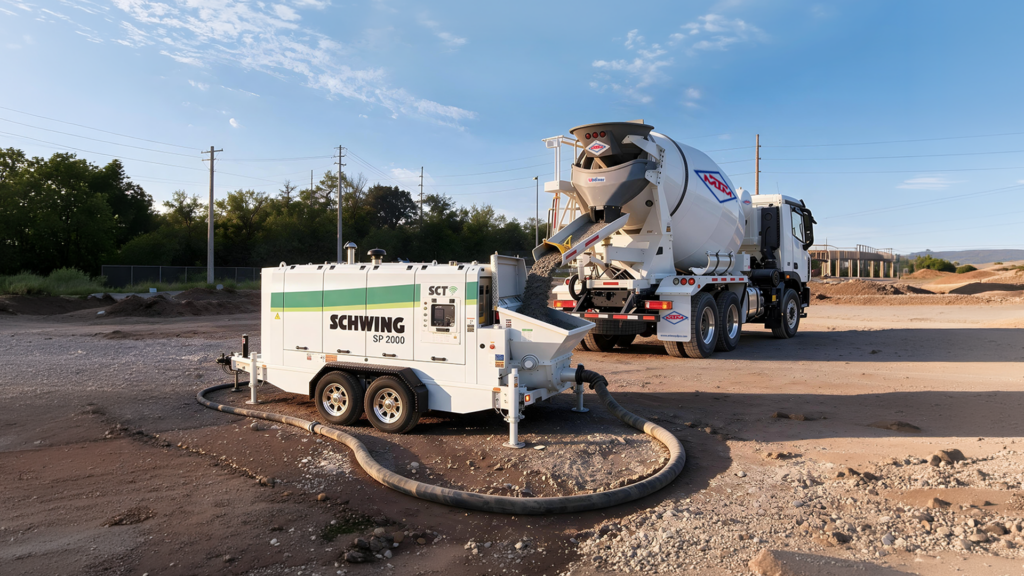 Las bombas SCHWING de MTM permiten colocar el concreto en puntos específicos y completar el proceso de construcción en menor tiempo.