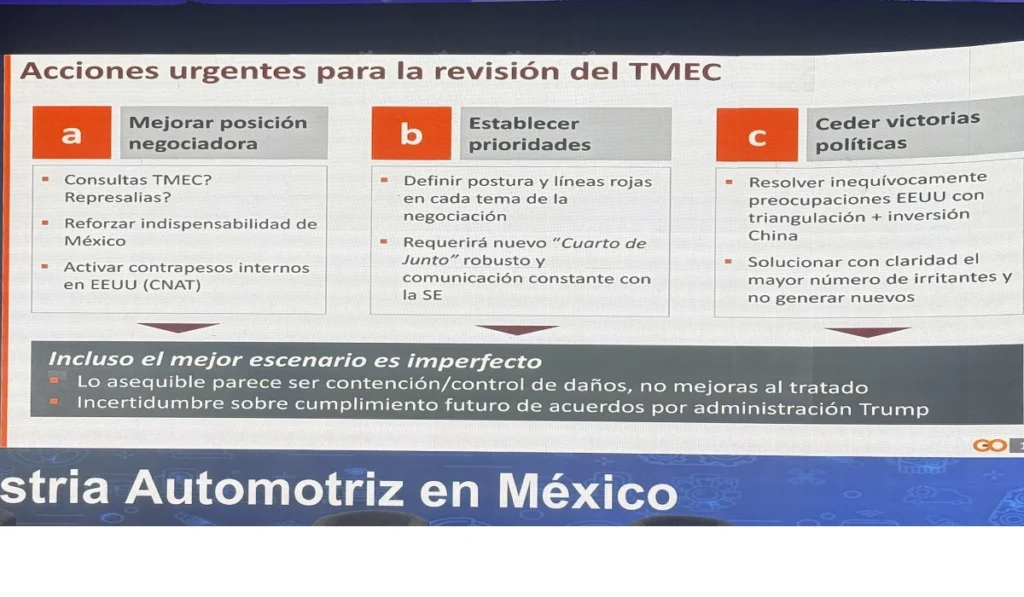 Acciones para la revisión del T-MEC expuestas por Kenneth Smith Ramos en CIIAM 2026