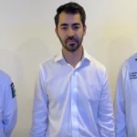 (De izq. a der.)  Carlos García, presidente de HAMOTAC; Augusto Ramos, presidente de la CANACAR, y Lauro Rincón, dirigente nacional de la Fematrac. 