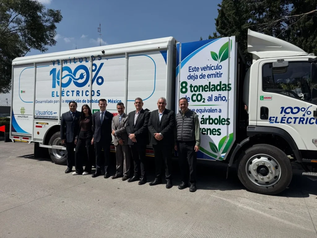 Camión botellero de Auteco