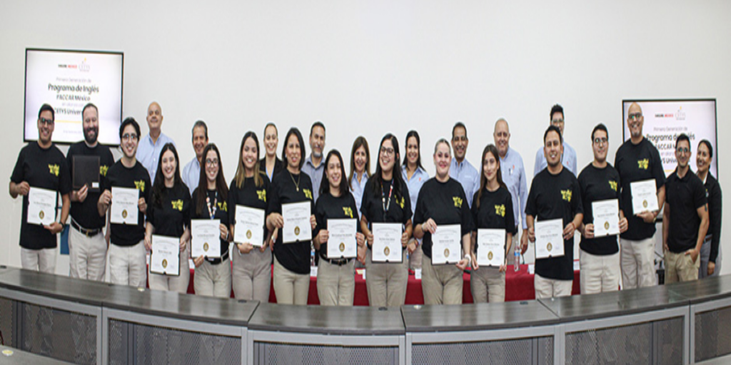 Los colaboradores de Paccar México cursaron 15 trimestres del idioma inglés.