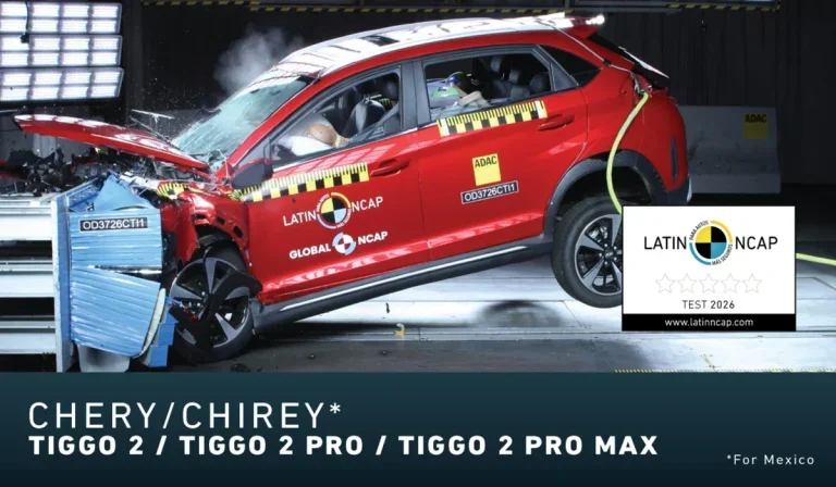 LATIN NCAP califica con cero estrellas al Chery Tiggo 2