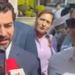 Augusto Ramos, presidente de la CANACAR, y Lauro Rincón, presidente de la Femotrac, tras una reunión con representantes de la SEGOB.