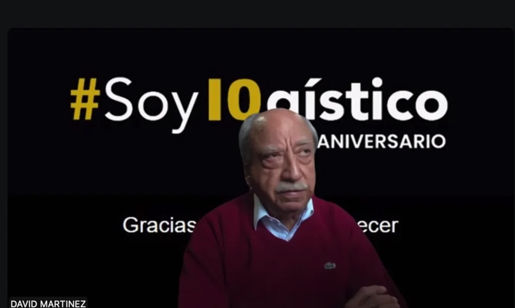 David Martínez, director de Soy Logístico Asociación, anunció la entrega del Premio Nacional Soy Logístico.